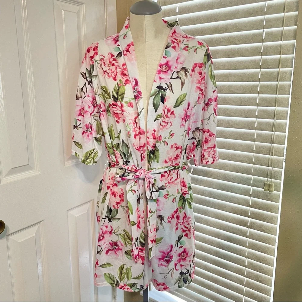 Show Me Your MuMu Floral Print Brie Robe O/S